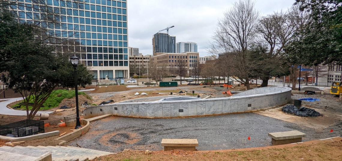 Photos Hurt Park's renovation is (finally) coming together downtown Urbanize Atlanta